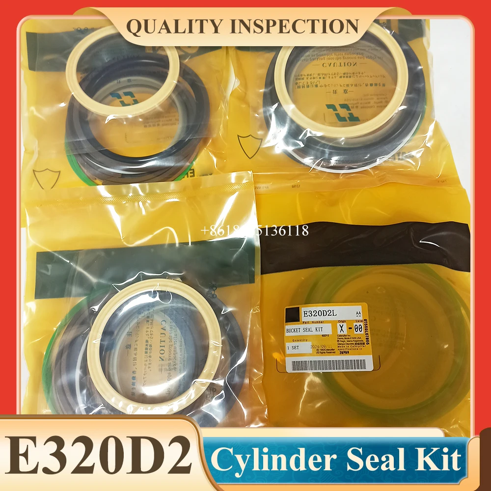 E312C E312CL E312D E320D E320D2 Hydraulic Boom/Arm/Bucket Excavator Cylinder Seal Kit for Caterpillar Excavator