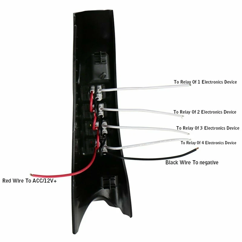 Auto A-Säule Schalter Pod Panel Linke Seite Rocker für Jeep Wrangler JK 2007-2017