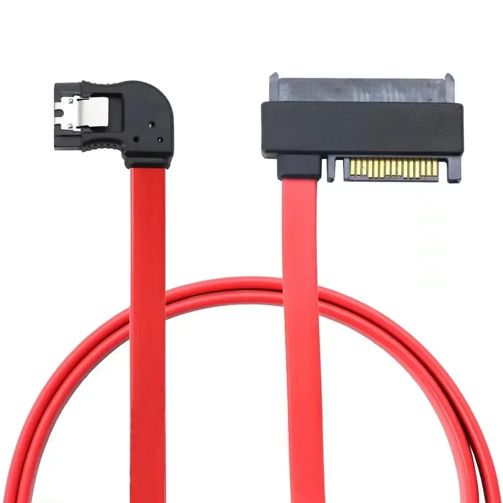 SFF-8482 SAS 29+15P to SATA 7P Left-angle Adapter Cable for Computer Chassis