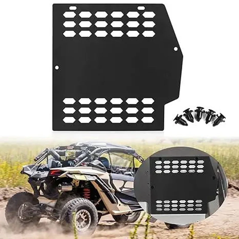 A96E-UTV طقم غطاء غبار البطارية لـ Can Am Maverick X3 2015-2022 UTV ملحقات لوحات حماية البطارية المقاومة للغبار