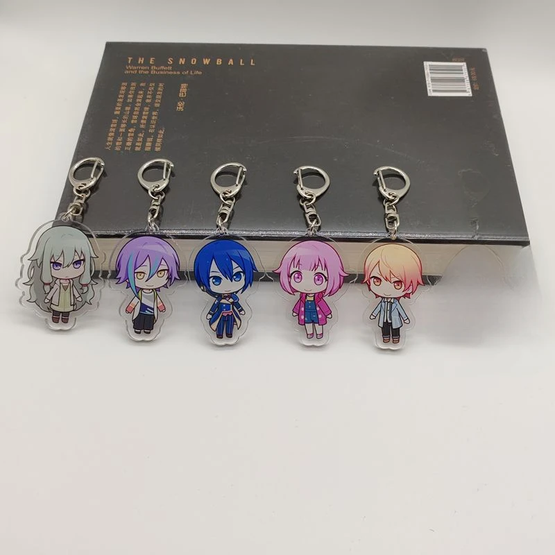 KeyChain Women Project Sekai Colorful Stage Key Chain Men Tenma Tsukasa Key Ring Kamishiro Rui Acrylic Pendant Cos Girls Gift