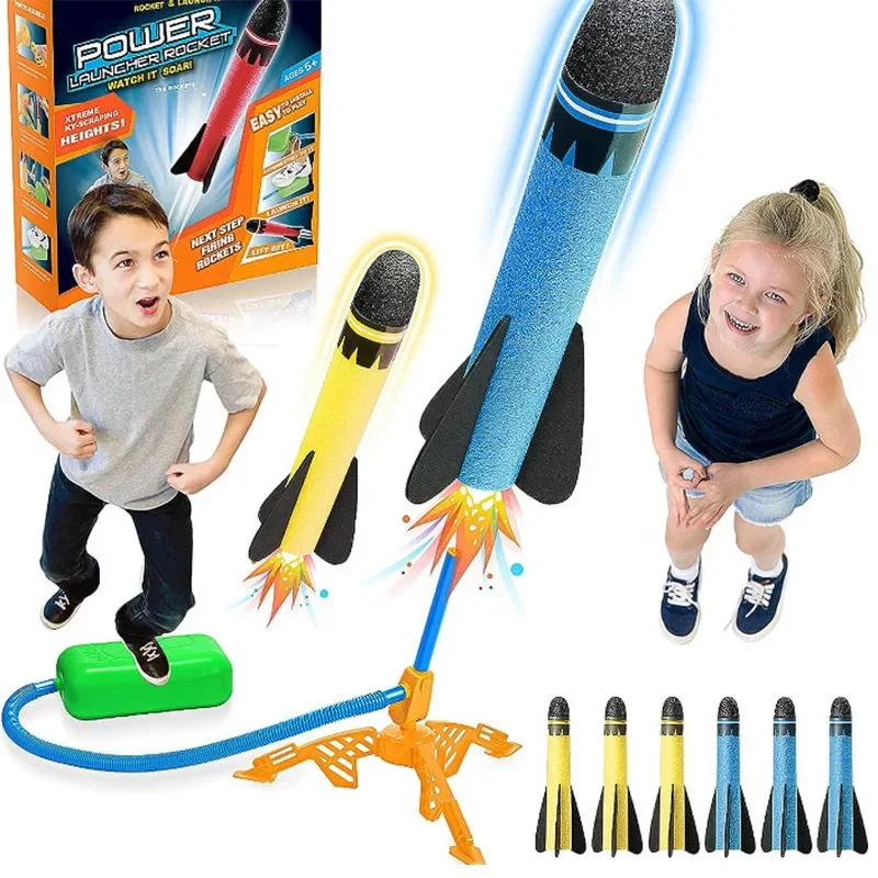 

Cupola Launcher Flash Foot Pedal Rocket Kids Boy Flying Toys Parent-child Interactive Outdoor Games Kinderspeelgoed