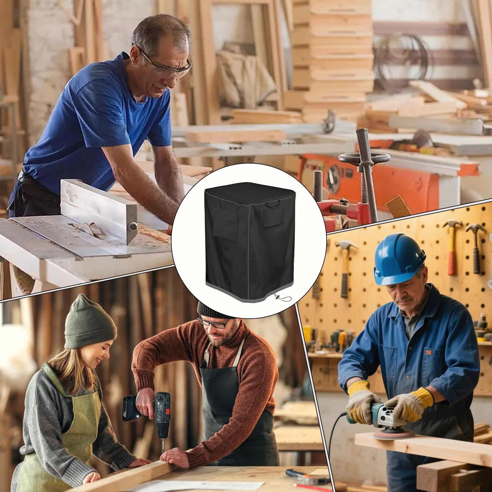 

Крышка торцовочной пилы, уличная 29-дюймовая защита для строгального станка, защитный чехол для настольной пилы для столяров, плотников, любителей DIY