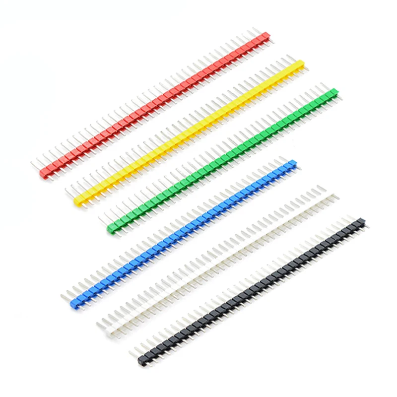 20~2000Pcs Color Row Needle 2.54 Spacing 1*40P Single Row Needle Straight Needle