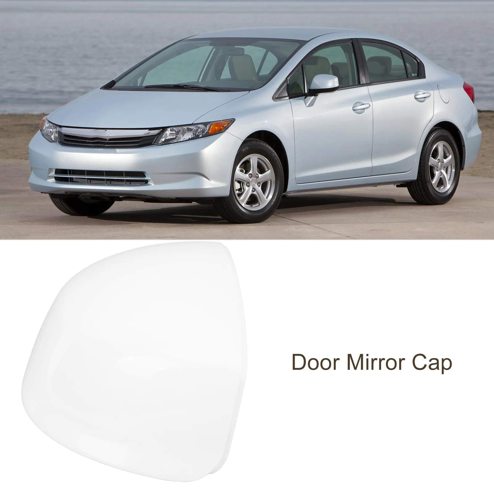 Door Mirror Cover Cap Strong Protection Long Durability Weather Proof Rearview Mirror Cap Trim For Civic 2012 To 2015 76251 TR0