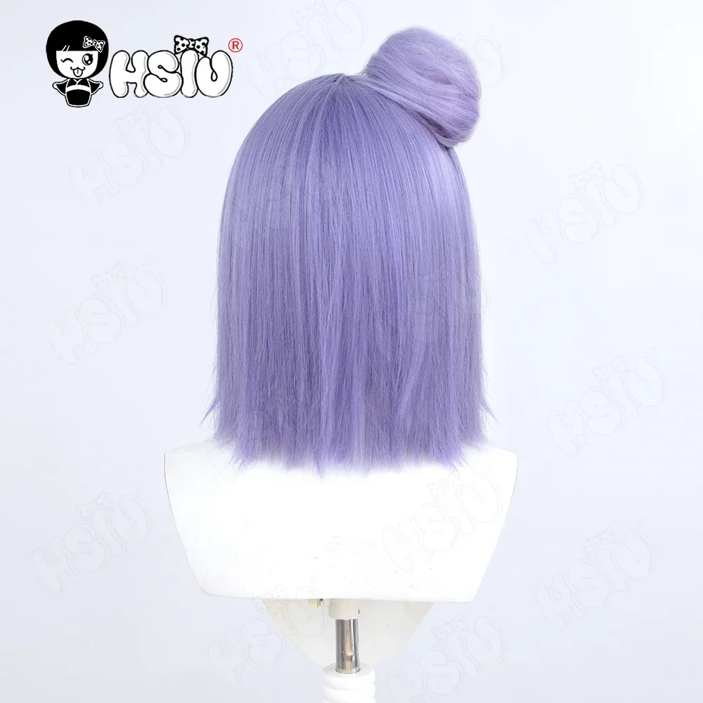 2025 할로윈 HSIU-페루케 코스프레 합성 보라색, 짧은 머리, 내열도, 보닛, 애니메이션, 코난, 40cm