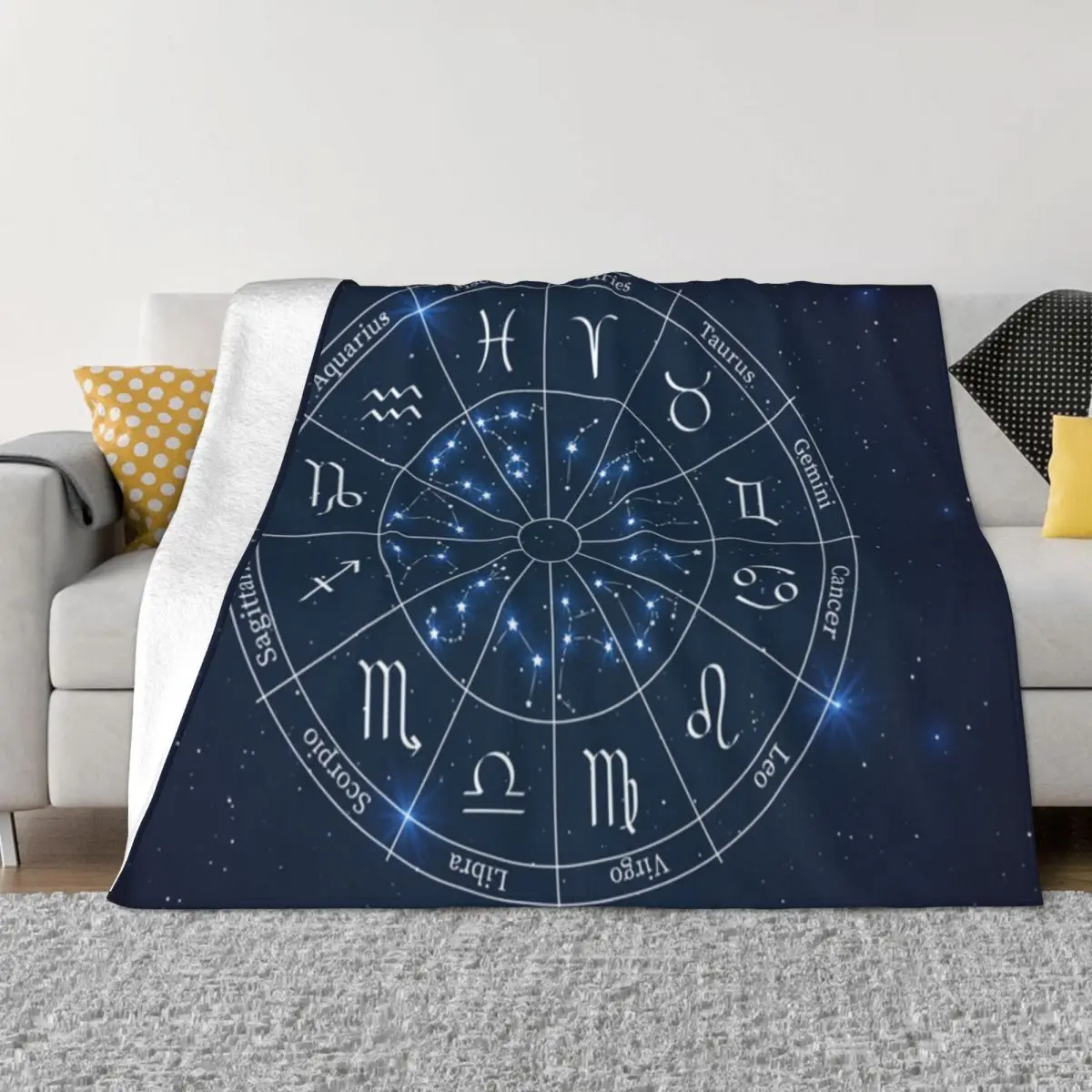 

Wheel Of The Zodiac 1 Anime Bed Blanket Blankets & Throws Throw Blanket