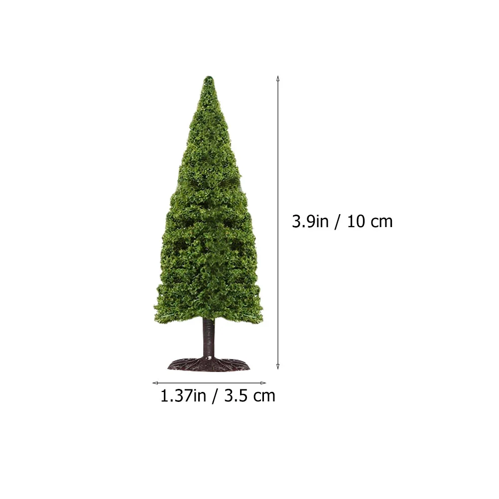 8pcs Mini Landscape Tree Models Pine Models for DIY Crafts Building Model