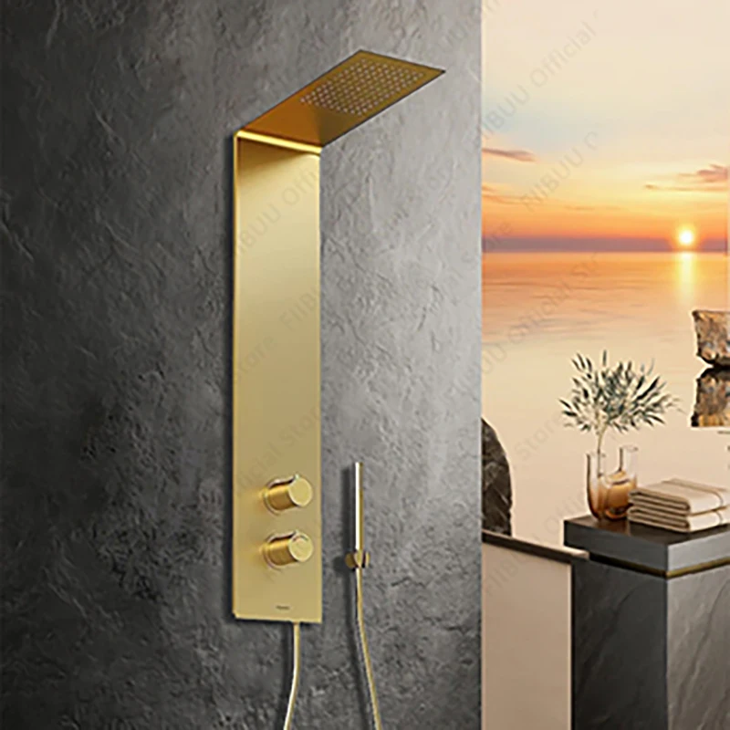 

304 Stainless Steel Rain Shower System Wall Mounted High Pressurized Shower Set Large Water Shower head New Bathroom Accessories