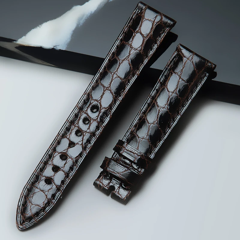 FUYIJIA Private Custom Original Watchbands Circular Nile Crocodile Skin Strap Master Handmade Wristband Luxury Watch Accessories