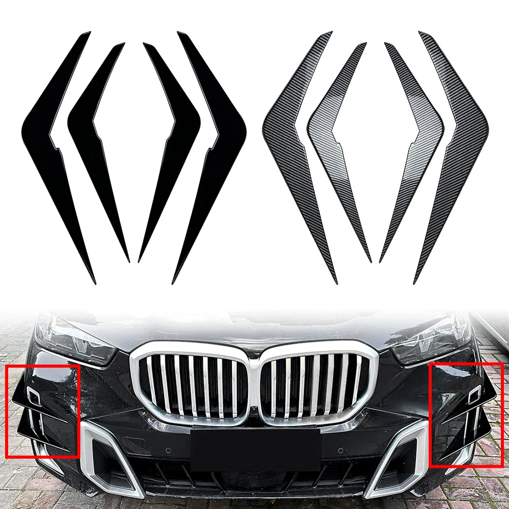 4Pcs Automobile Front Bumper Side Air Vent Trim Cover For BMW X5 G05 LCI M Sport 2023 2024 2025