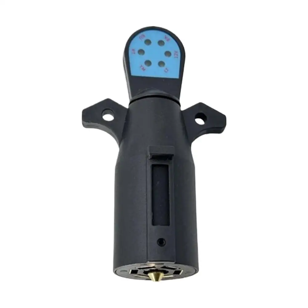 

Тестер для 7-контактных разъемов прицепов и автодомов, американский стандарт, легкий, портативный, быстрый тест для всех 7-контактных розеток, с четкими светодиодными индикаторами