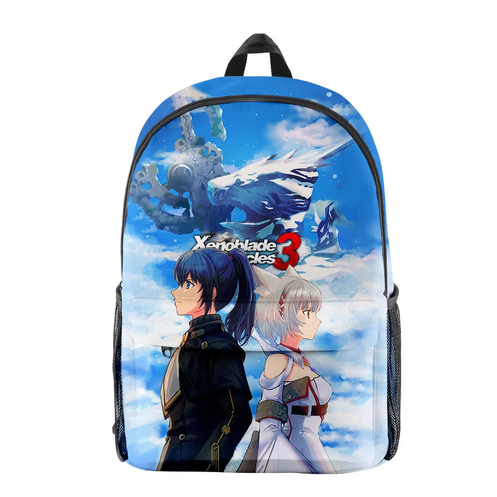 Xenoblade Chronicles 3 Game Backpack Student School Bag Unisex Daypack Zipper Traval Bag 2023 New Harajuku Bag