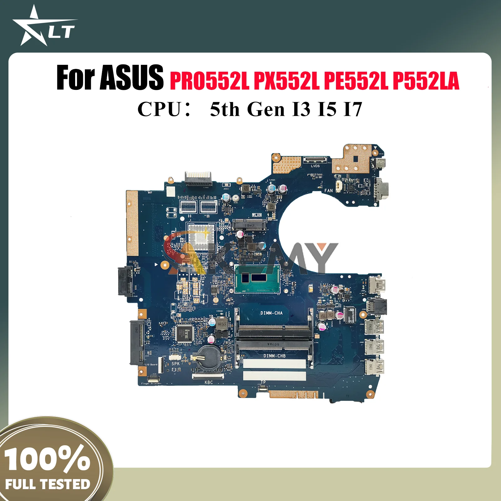 

P552LA Материнская плата для ноутбука ASUS ProArt P552LJ P552L PE552L PX552L PRO552L P552LA Материнская плата с процессором I3 I5 I7 тест ОК быстрая доставка
