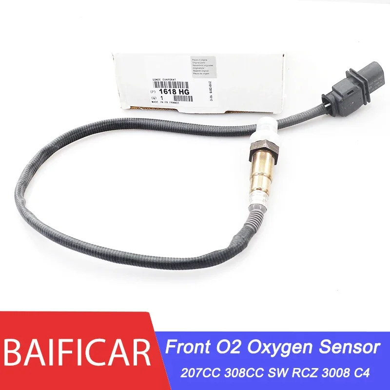 Baificar New Genuien 5 Wire Front O2 Oxygen Sensor 1618 HG 1618V0 1618LL For Peugeot 207CC 308CC SW RCZ 3008 Citroen C4 1.6T