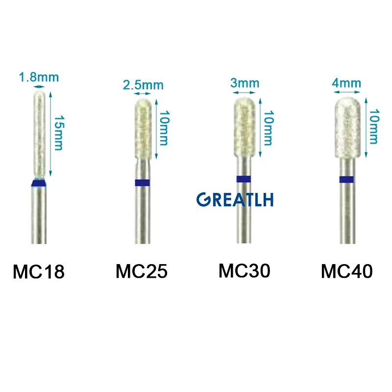 GREATLH 10 قطعة/المجموعة أزيز ماس الأسنان الحفر اسطوانة الأزيز HP الأسنان الملمع لوازم طب الأسنان #5