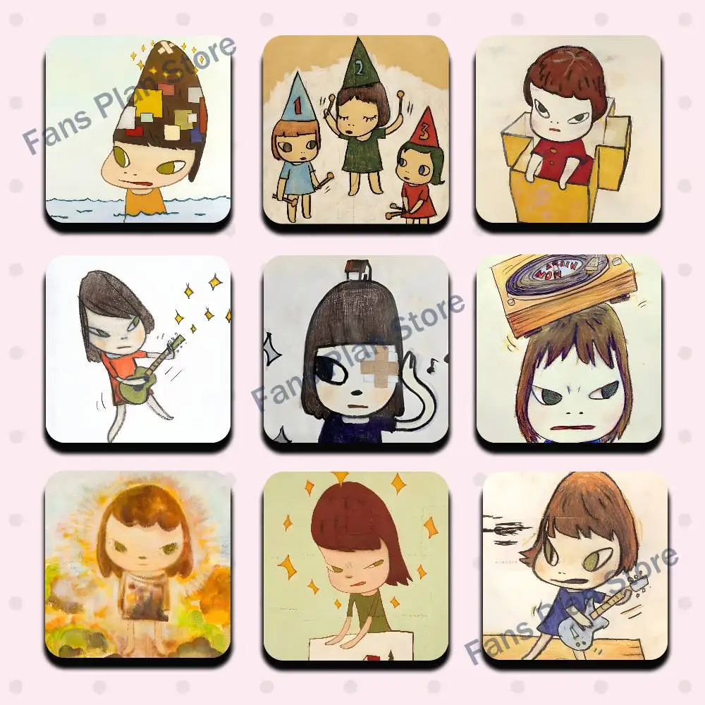 Cute Y-Yoshitomo N-Nara Sublimation Magnet Cartoon Anime Cute Fridge Magnets Personalized Sublimation Products For Kitchen