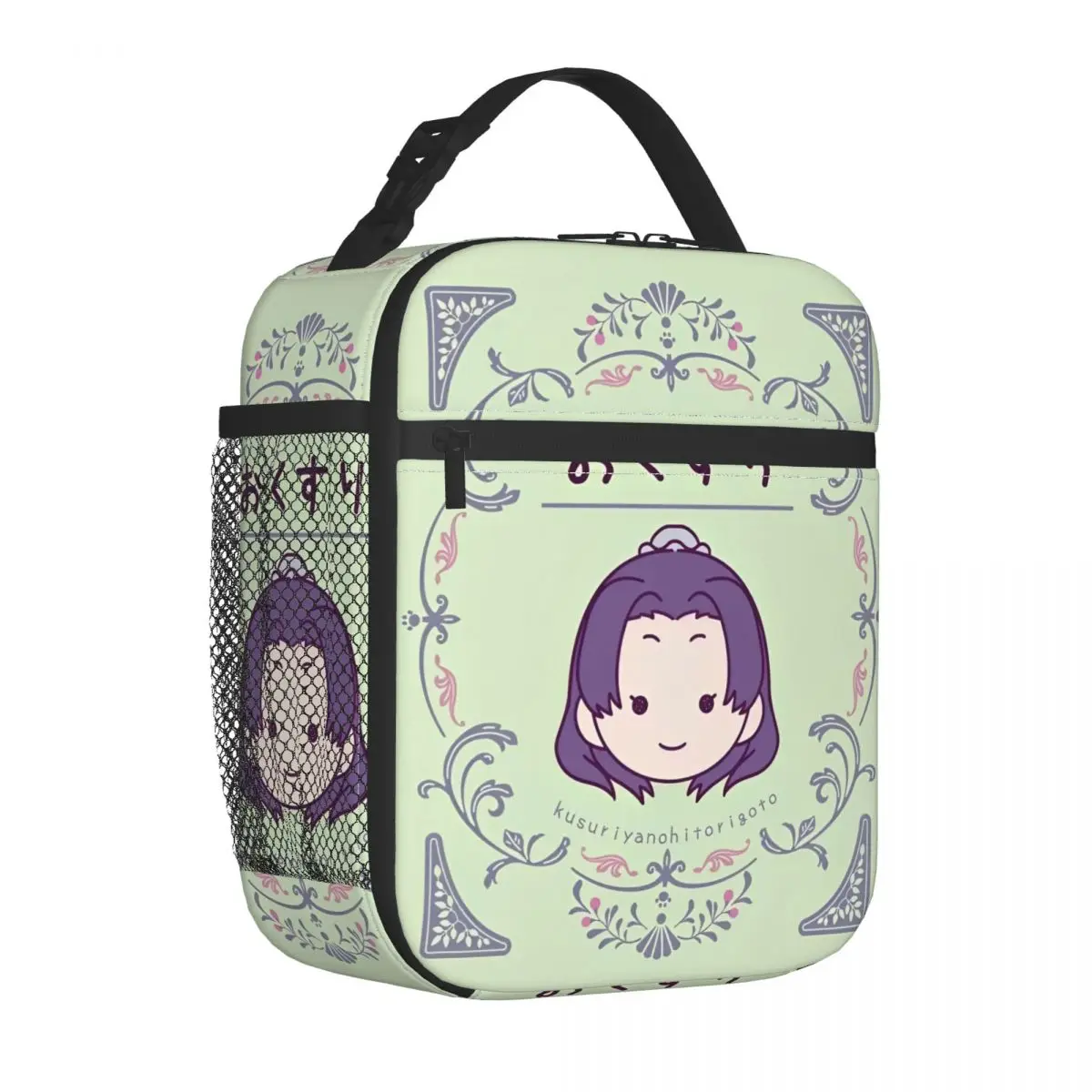 جينشي أنيمي معزول حقيبة الغداء المحمولة يوميات الصيدلي قابلة لإعادة الاستخدام حقيبة حرارية حمل علب الاغذية مدرسة السفر الرجال النساء #1