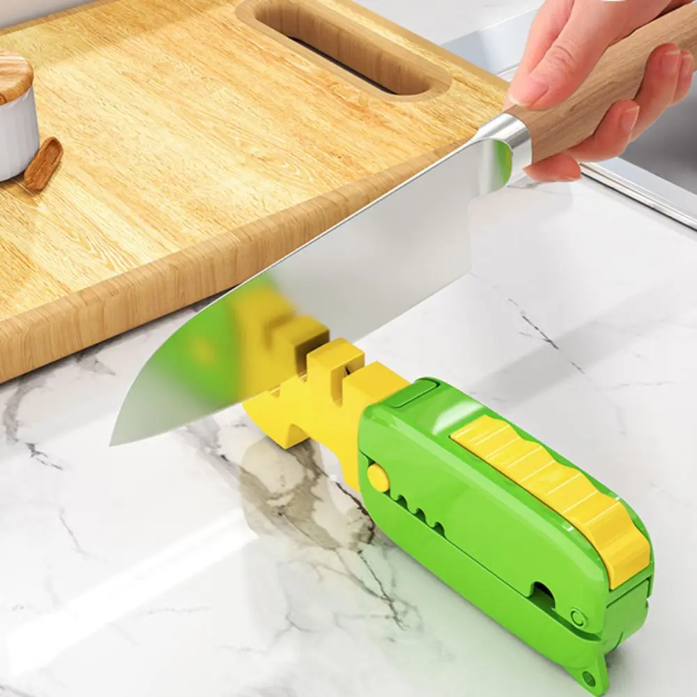 

Tungsten Steel Outdoor Cutter Sharpener V Shape Grinding Groove Foldable Knives Grinder Manual Professional