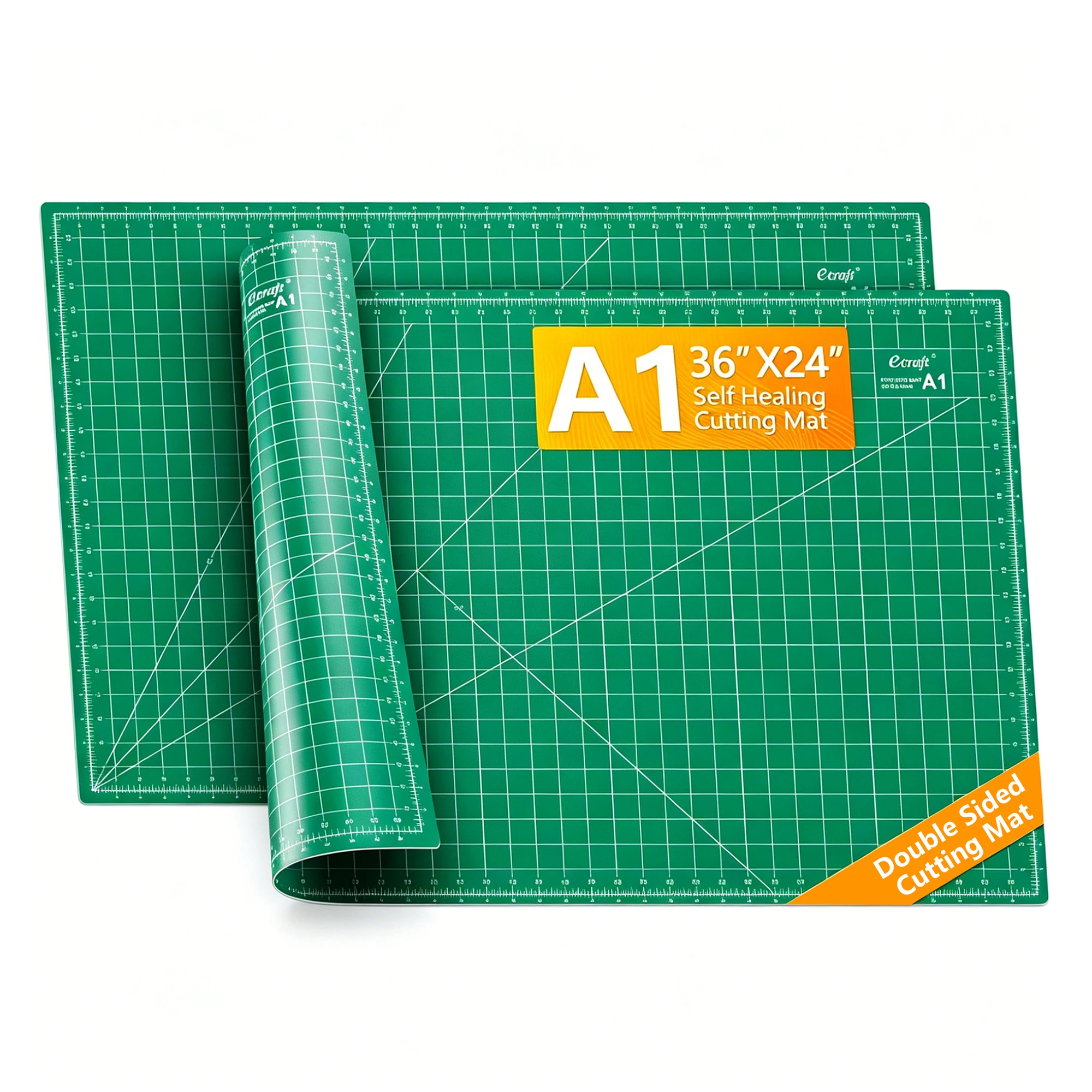 A1 90x60cm Self-Healing Cutting Mat 1.8mm Thick Non-Slip Double Sided Grid Leather Cutting Pad for Sewing Quilting Craft Hobby view 3