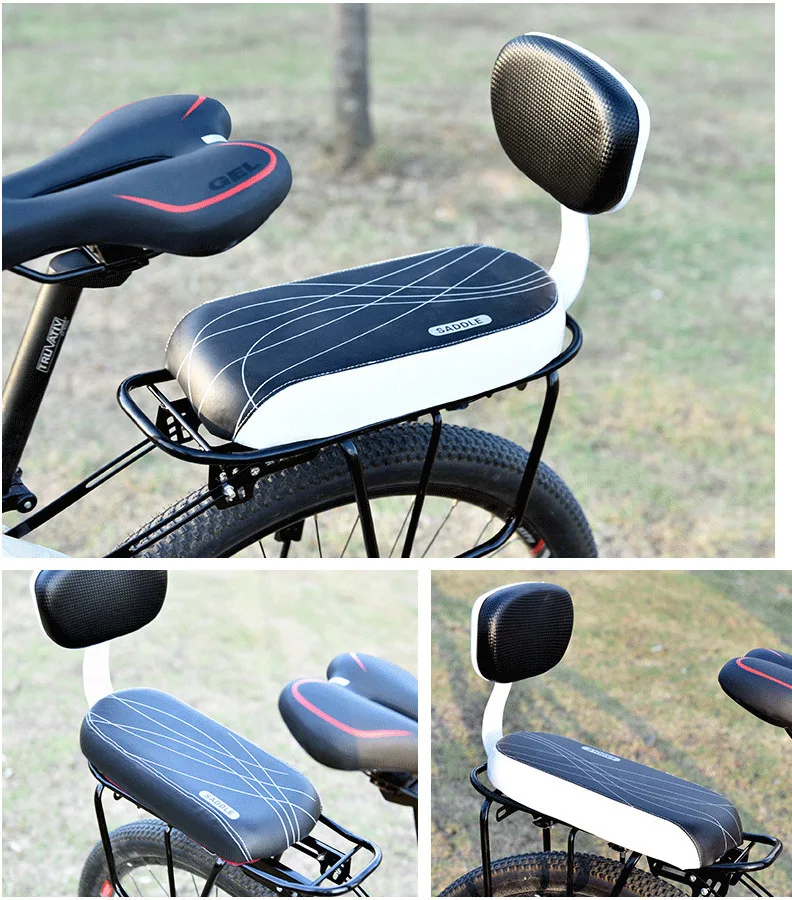 

Bicycle Rear Seat Cushion with Backrest, Mountain Bike Rear Seat Cushion, Comfortable Child Seat, Rear Armrest