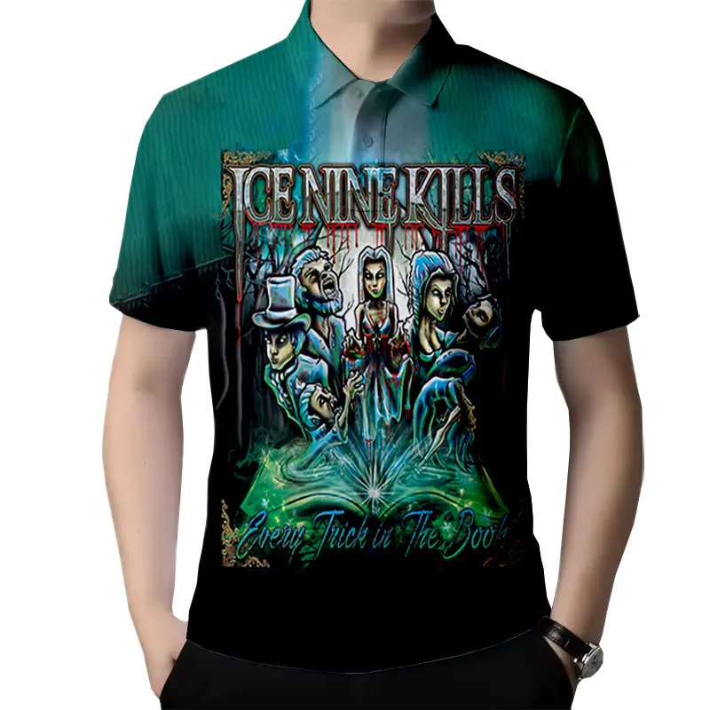 

Ice Nine Kills Band 3D Printed Fashion Casual Shirts Men's /Women's Short Sleeves Loose Breathable Tennis Shirts