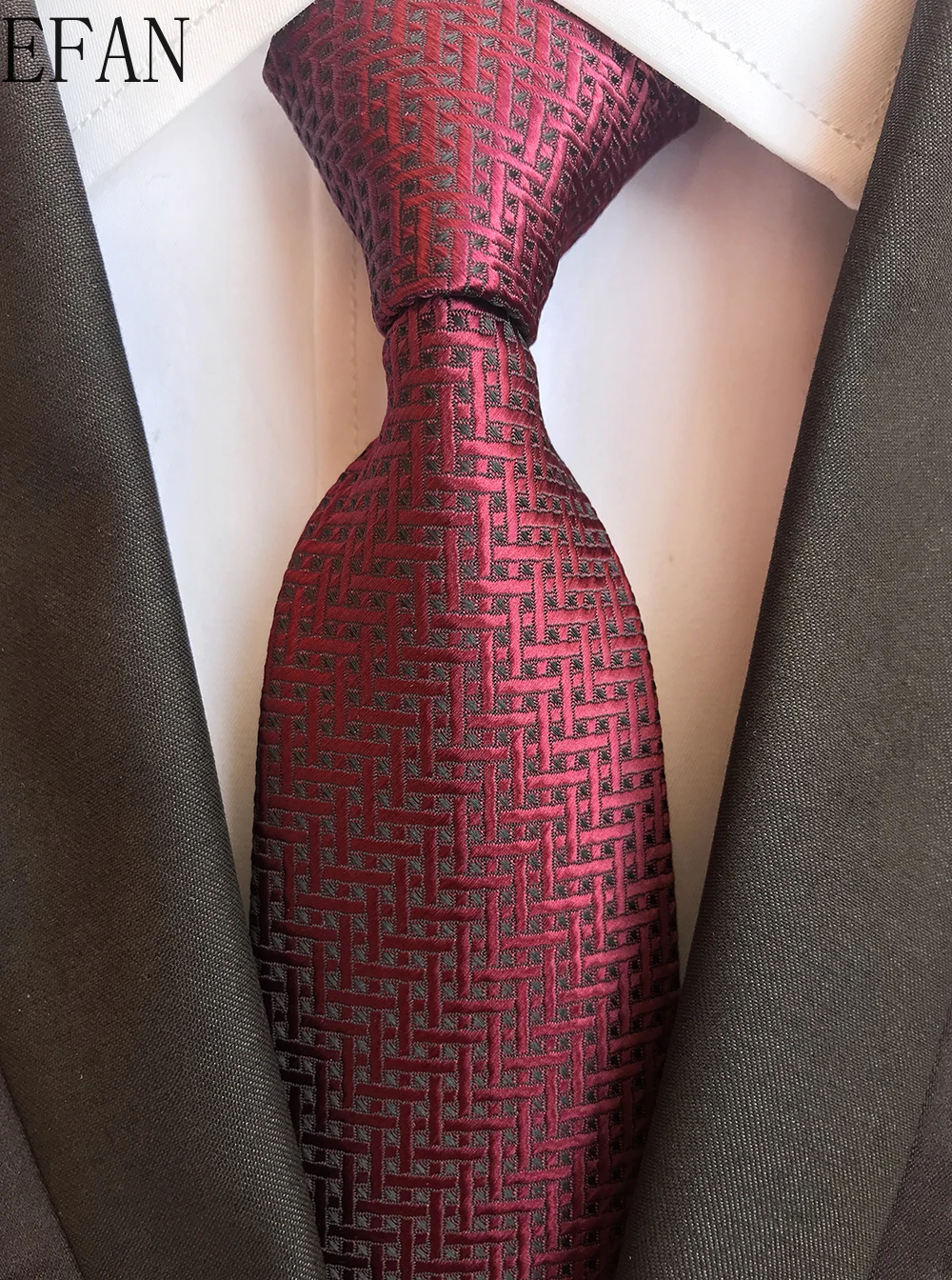 Picture 7: Classic 8cm Ties for Man 100% Silk Tie Luxury Striped Plaid Checks Business Neck Tie for Men Suit Cravat Wedding Party Neckties