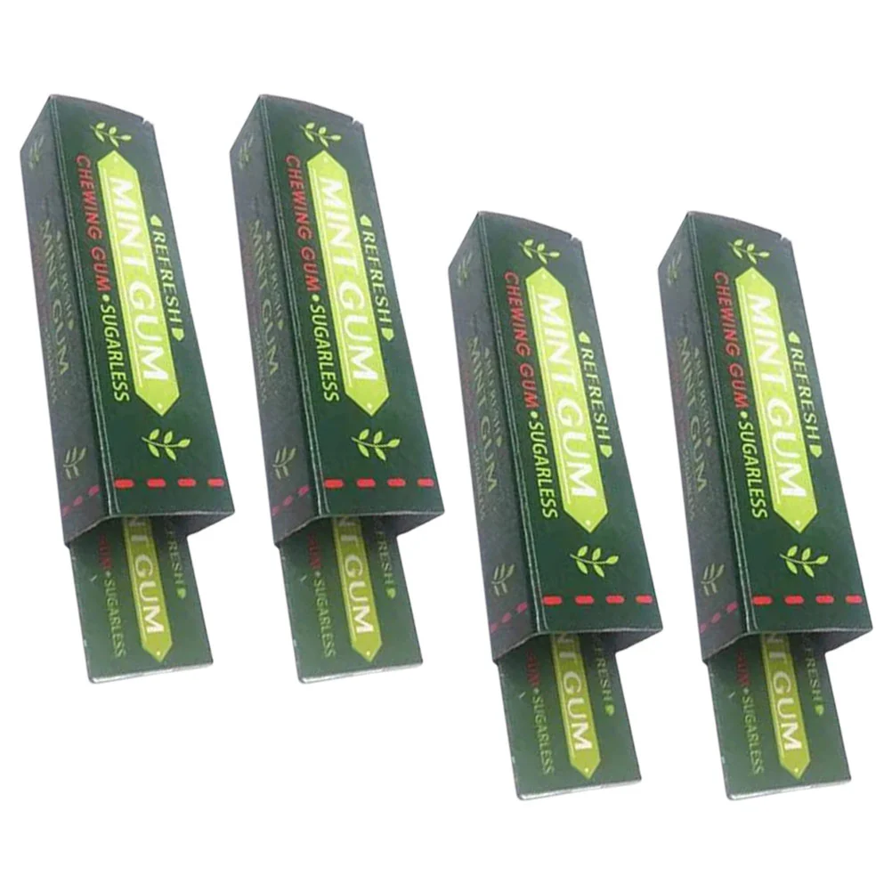 4 Pcs Simulated Chewing Gum Props Innovative Toy Trick Plastic Pvc Iron Eye-catching