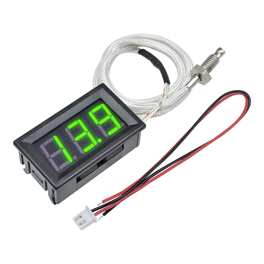 XH-B310 LED Digital Thermometer 12V K-type M6 Thermocouple Temperature Meter Tester 30 ~ 800C