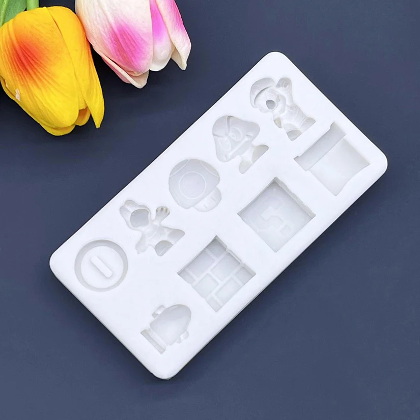Cartoon Silicone Cake Baking Mold Sugarcraft Chocolate Cupcake Resin Tools Fondant Decorating Tools