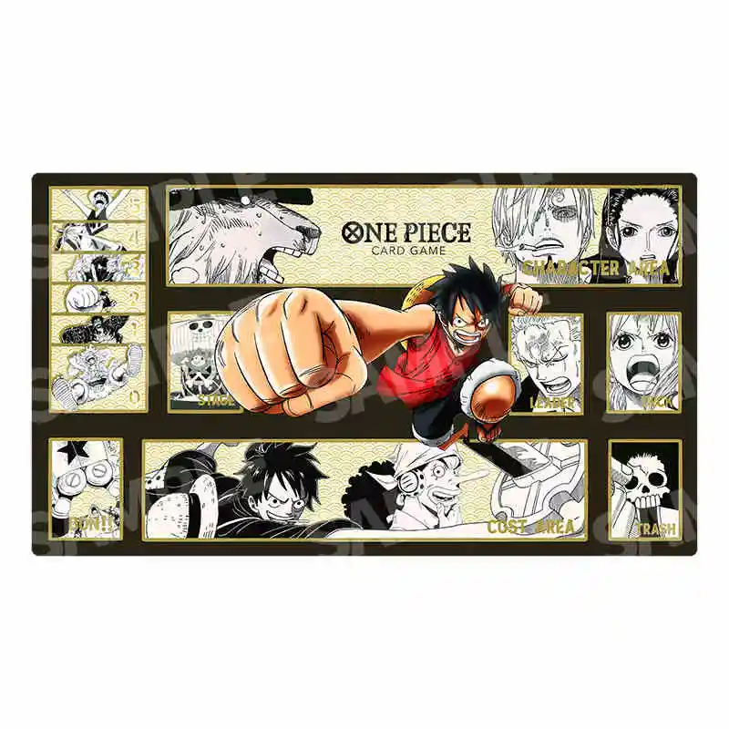 600X350X2Mm One Piece Luffy Nami Battle Card Table Mat Opcg Enel Ace Smoker Board Game Card Duel Plate Mat Anime Gift Toys