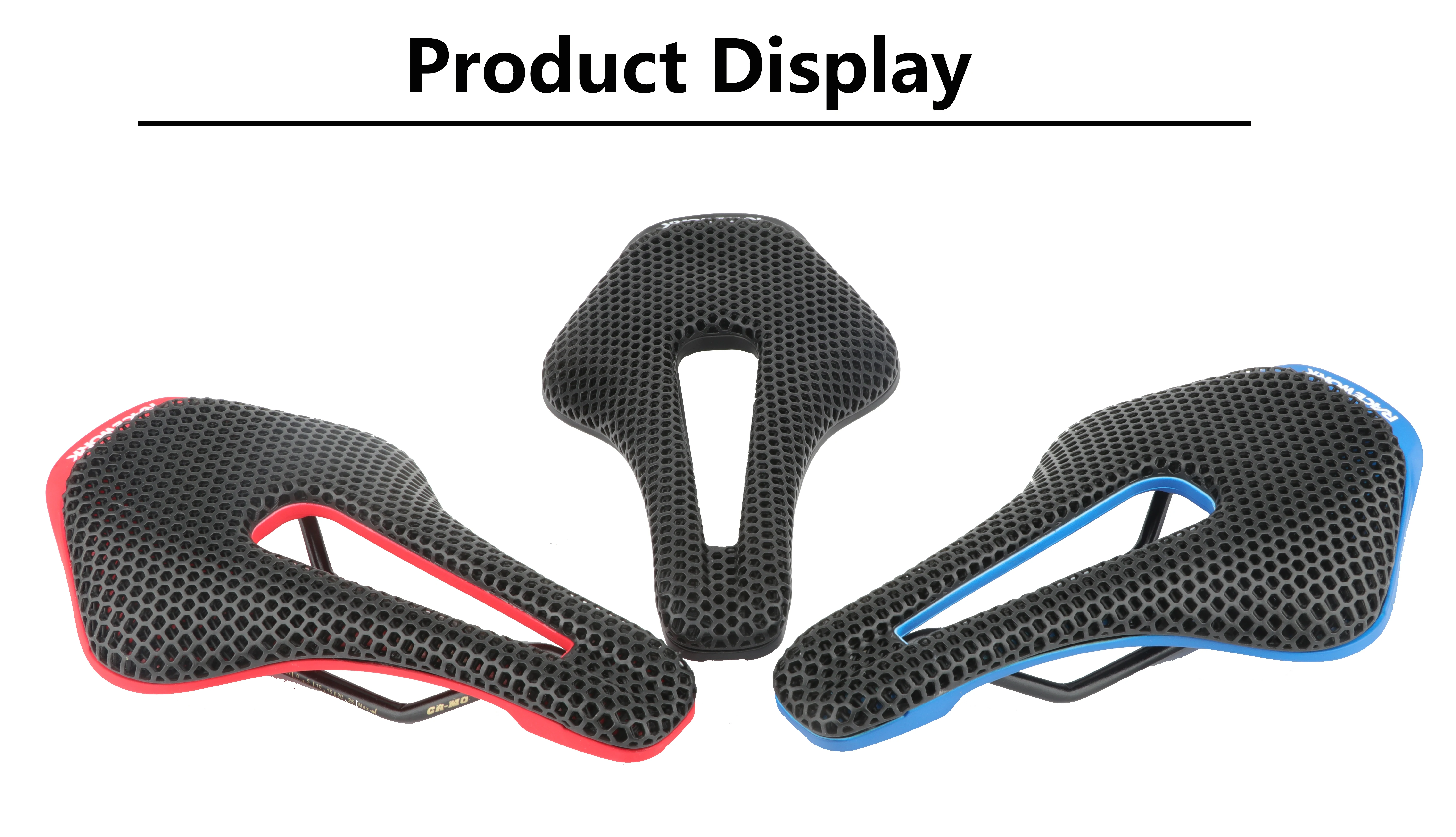 Racework mtb 3d gedruckt sattel bienenstock struktur hohl rennen klappbares rennrad bequeme sättel waben kissens itz – Detail 7