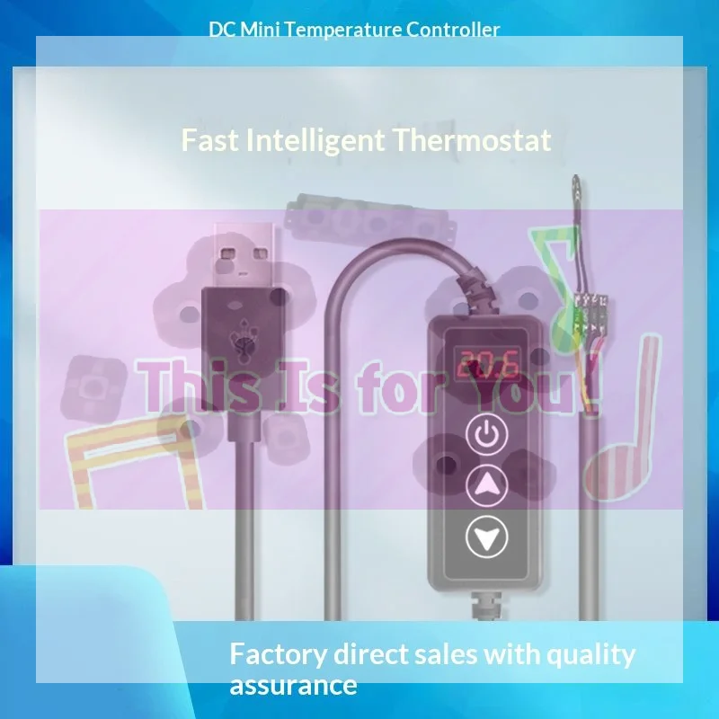 【MA】W-3301 DC5~12V Micro Thermostat USB Cable Temperature Controller Switch Temp Meter Thermoregulator For Incubator Box