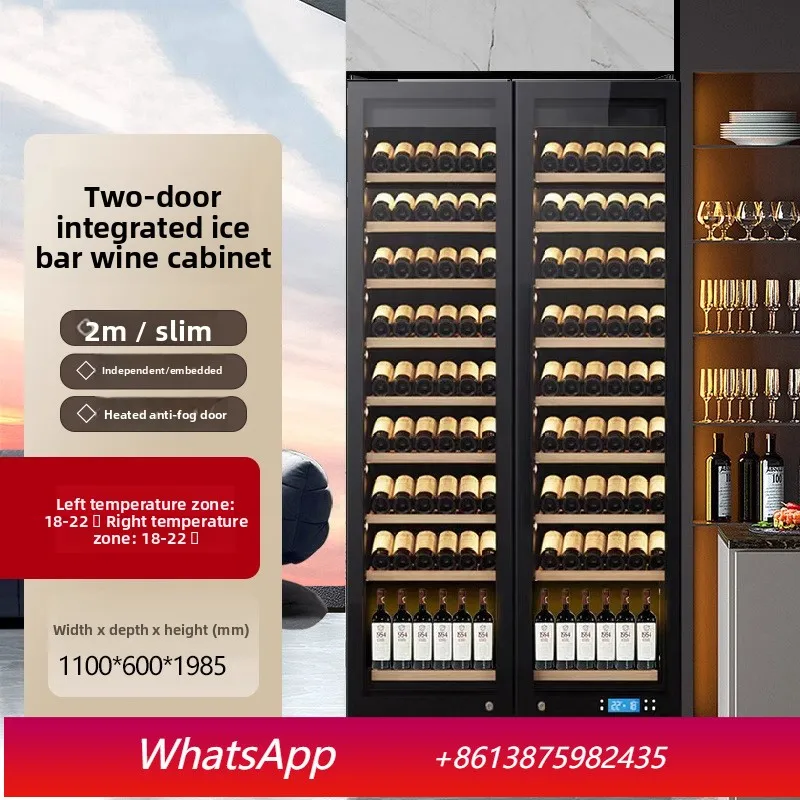 

YJQ wine cabinet double door large capacity integrated constant temperature commercial living room bar refrigerator