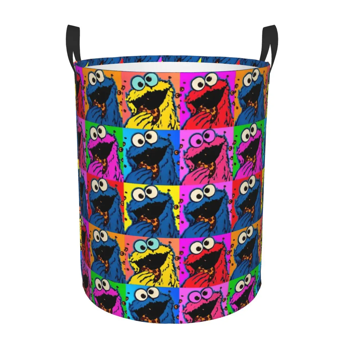 Custom Funny Cookie Lover Baking Cookies Baker Candy Gift Laundry Hamper Large Storage Basket Monster Girls Boys Toy Organizer