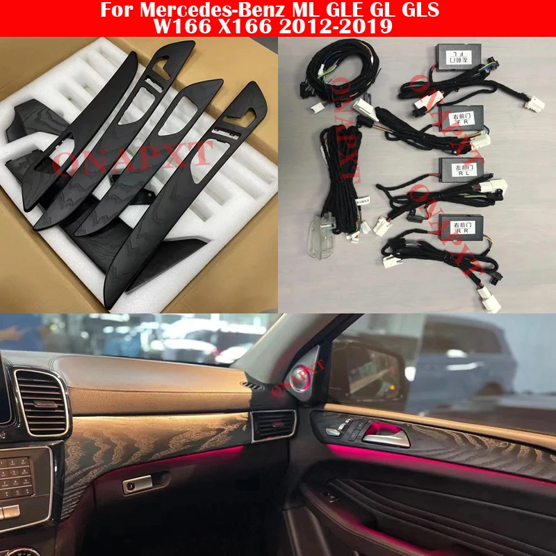 

Car 12-Color LED Ambient Light Update Set Auto Door Trim Atmosphere Lamp For Mercedes-Benz ML GLE GL GLS W166 X166 2012-2019