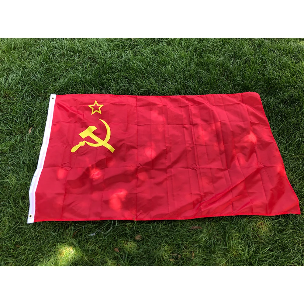 الأحمر CCCP العلم 90x150 سنتيمتر الاتحاد الجمهوريات الاشتراكية السوفيتية 3x5ft البوليستر معلقة داخلي في الهواء الطلق الاتحاد السوفياتي البلد الروسية راية