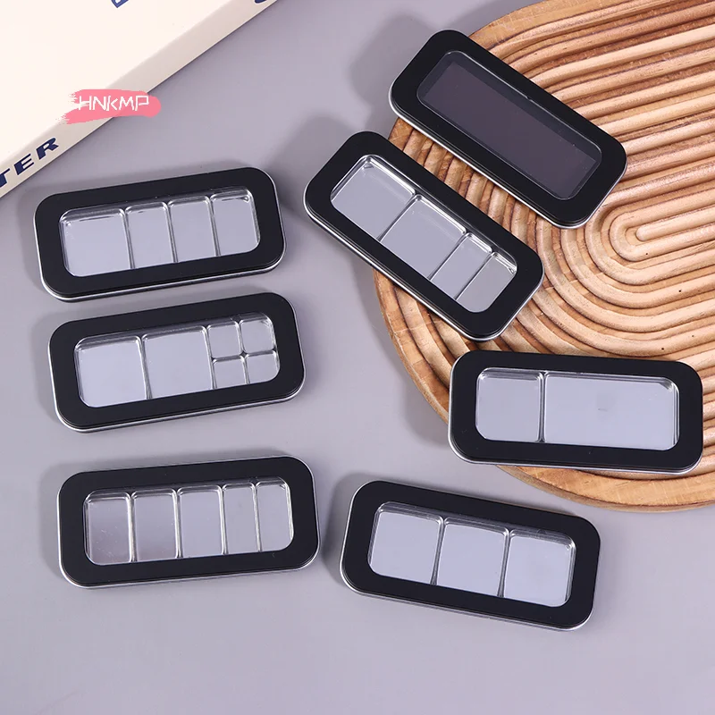 Nachfüllbare magnetische Lidschatten-Palette, leer, schwarz, transparent, Make-up-Aufbewahrungskoffer, DIY-Kosmetikbehälter für Lippenstift, Foundation, Rouge