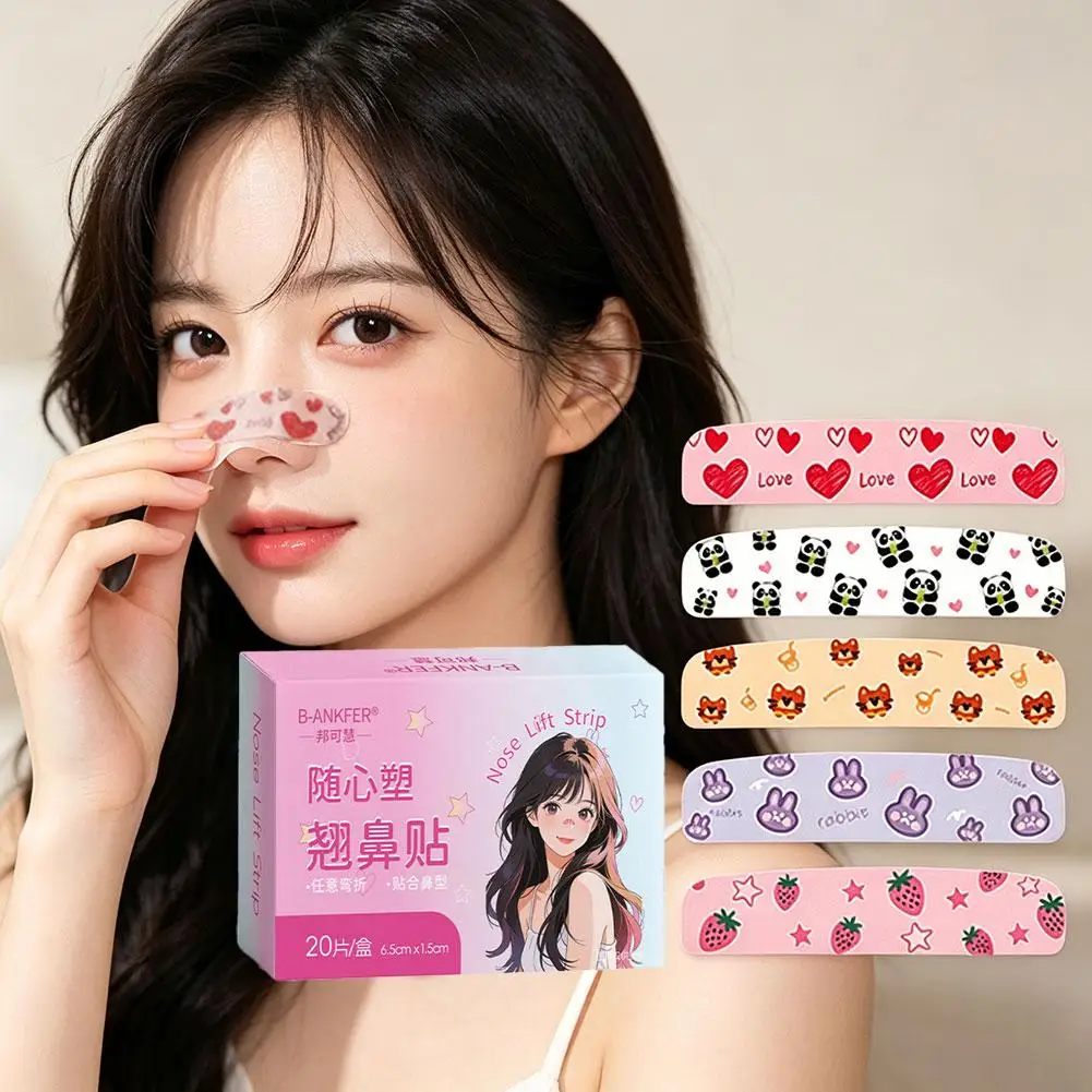 Bandes et patchs de remodelage nasal, ruban adhésif flexible et découpable pour le rehaussement et le remodelage du nez ﻿