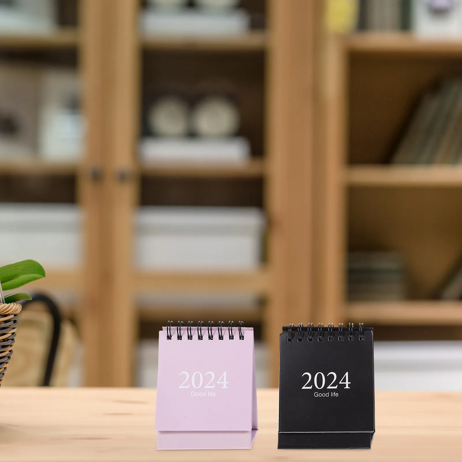 

6Pcs Mini Desk Calendar Spiral Binding Simple Design Office Desktop Planner 2024 Monthly Schedule Organizer Writing Planner