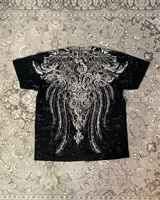 American affliction 2000s Retro graphic t shirts men Clothing Cotton Round Neck black Shirt Hip Hop Couple street Wear Goth Tee
