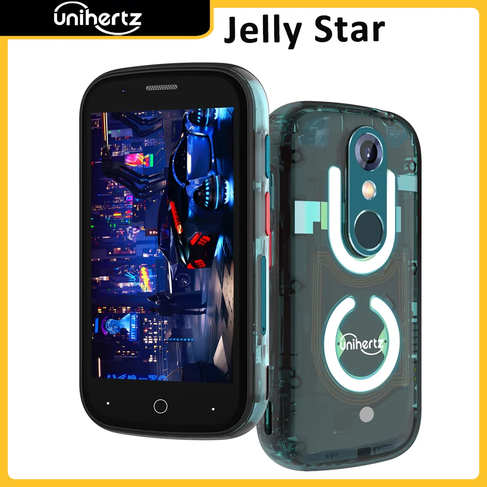 Unihertz ゼリースターミニスマートフォン Android 13 8 ギガバイト