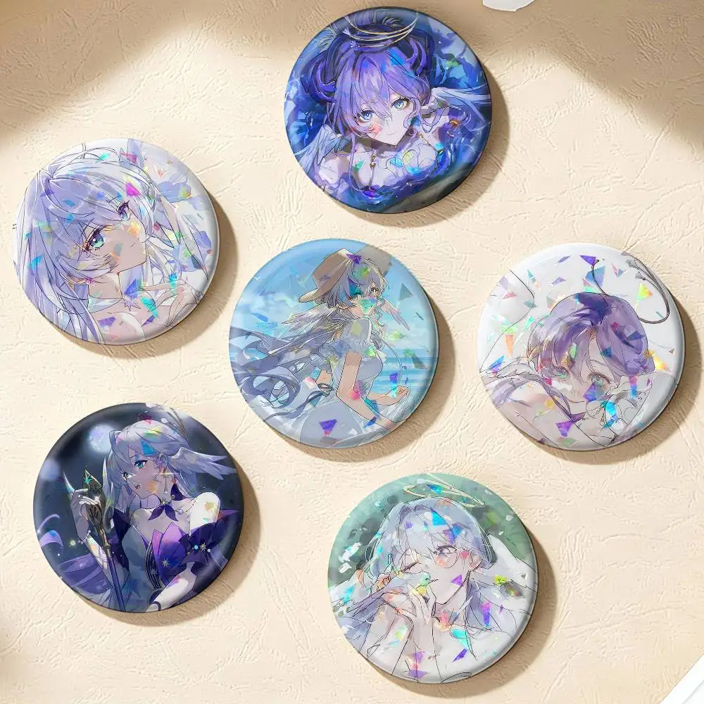 HSR Robin Honkai Star Rail 75mm 58mm 44mm 25mm Brooch Backpack Hat Pins Accessories Toys