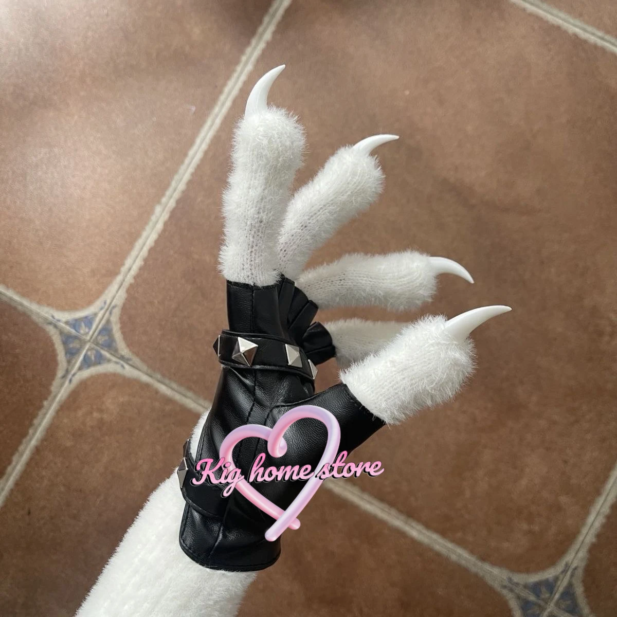 Kegurumi Fursuit Paws 1 paio Cartoon Paws Costume peloso Animal Plash guanti Kawaii Anime Cat Wolf Dog Fox Paw Fluffy Dragon