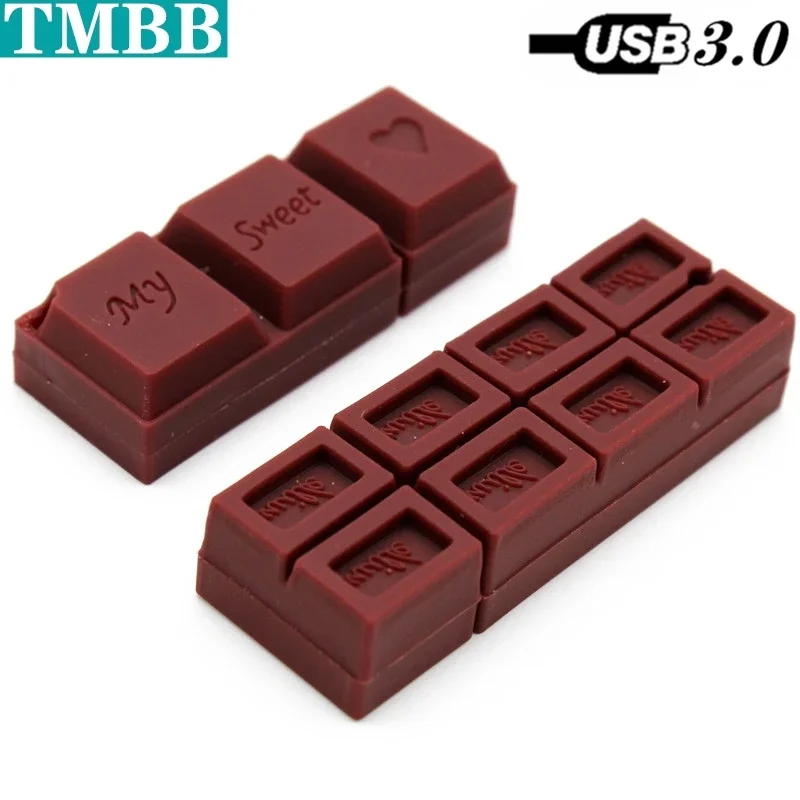 Chocolate Usb flash drive USB 3.0 cheap pen drive 512G 256gb 128gb 16gb USB Stick memory 32gb 64gb Pendrive U Disk creative Gift