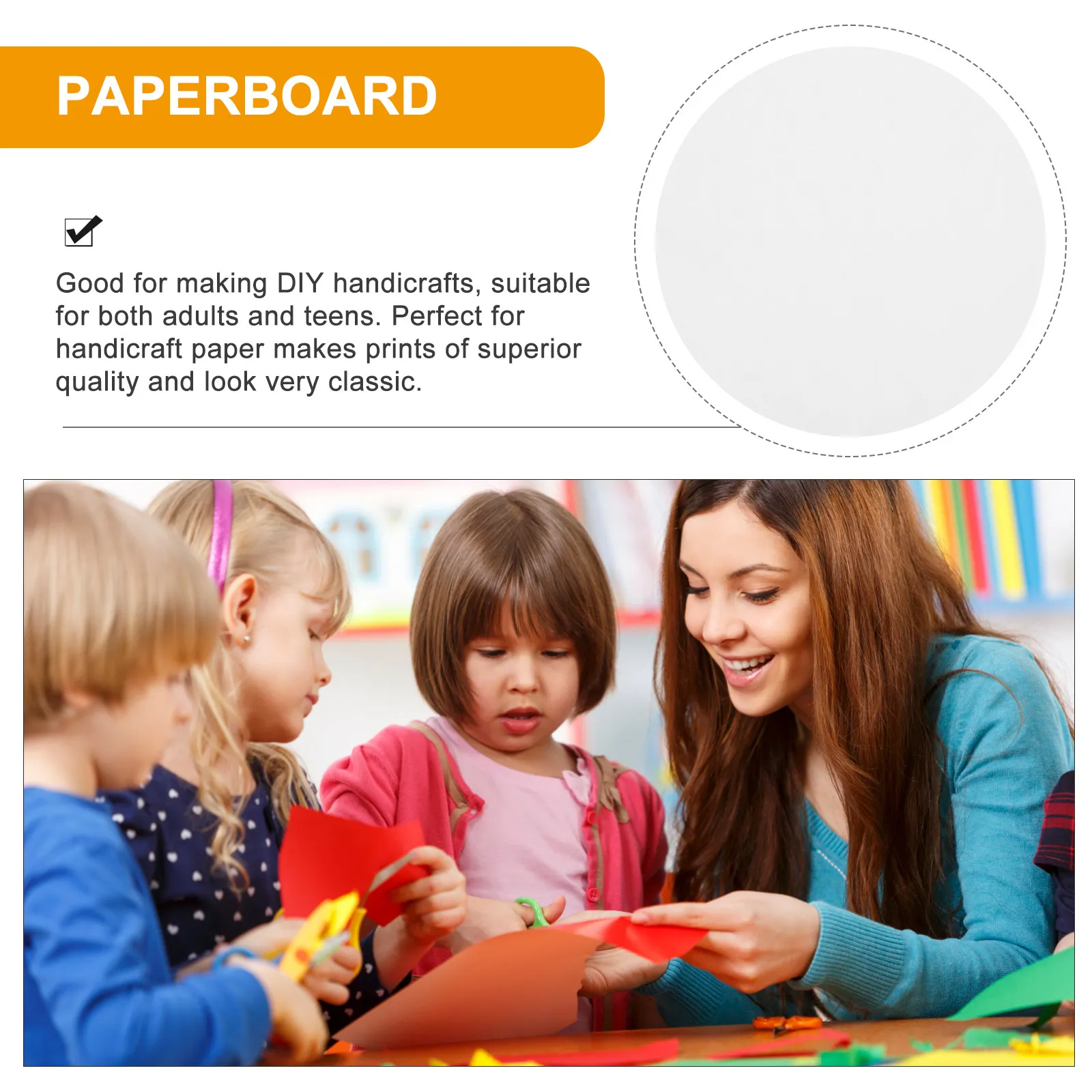 Blank Paperboard for Crafts DIY Card Paper Drawing Painting Card Paperboard Multi-Use Craft Making Material for Teens Adults