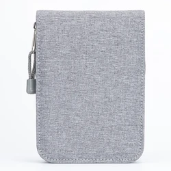 Asvine 12 Fountain Pen Case, Rollerball Pen Case Gray Color, Waterproof Canvas Pen Display Holder Organizer Bag