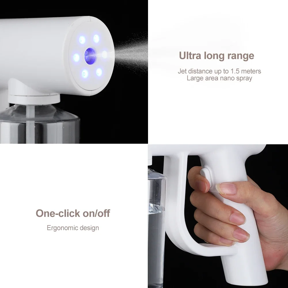 Electric Disinfectant Spray Gun Portable Nano Sterilization Mist Sprayer