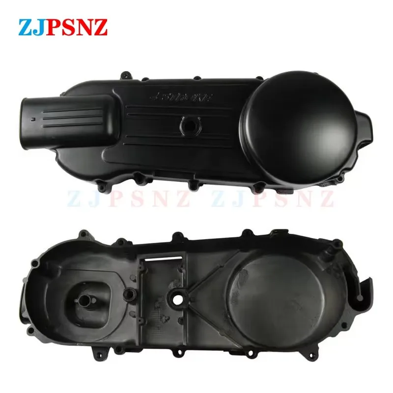 Motorcycle Long Case Left Side Crankcase CVT Belt Cover GY6 150 125CC 150CC Protect Engine ATV Go-Kart Scooter Moped Silver
