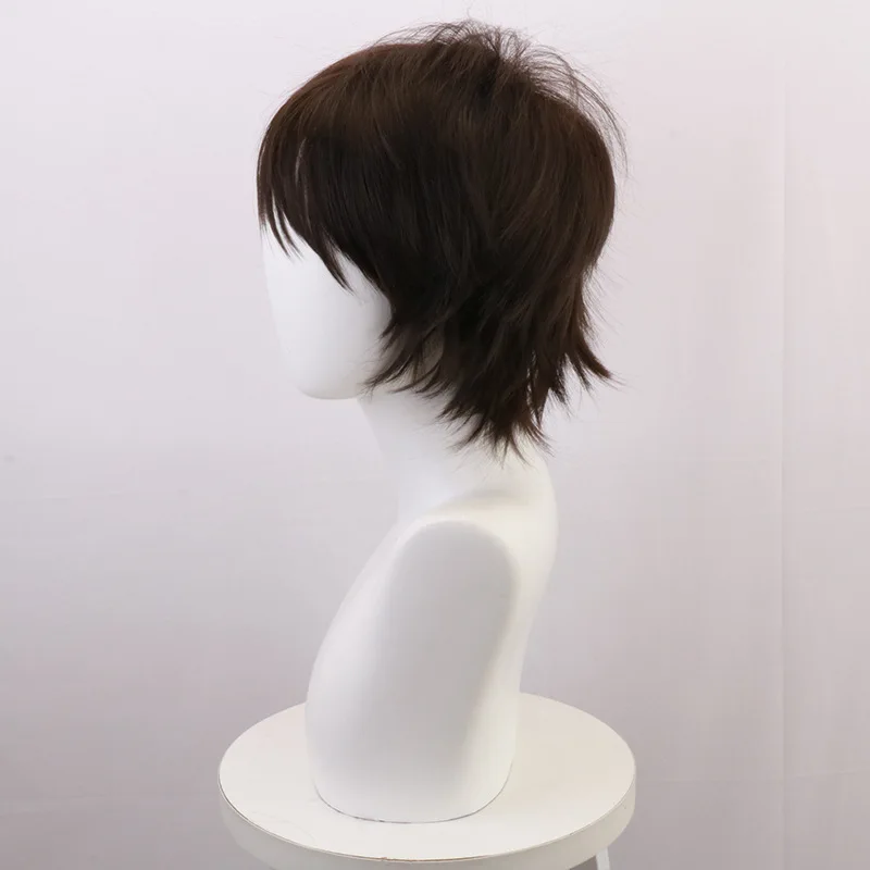 Japanese Anime "Haikyuu!!" And Iijima Tetsu's Anti-curl Li Xiaolang Brown Hair High-temperature Silk Rose Cosplay Wig